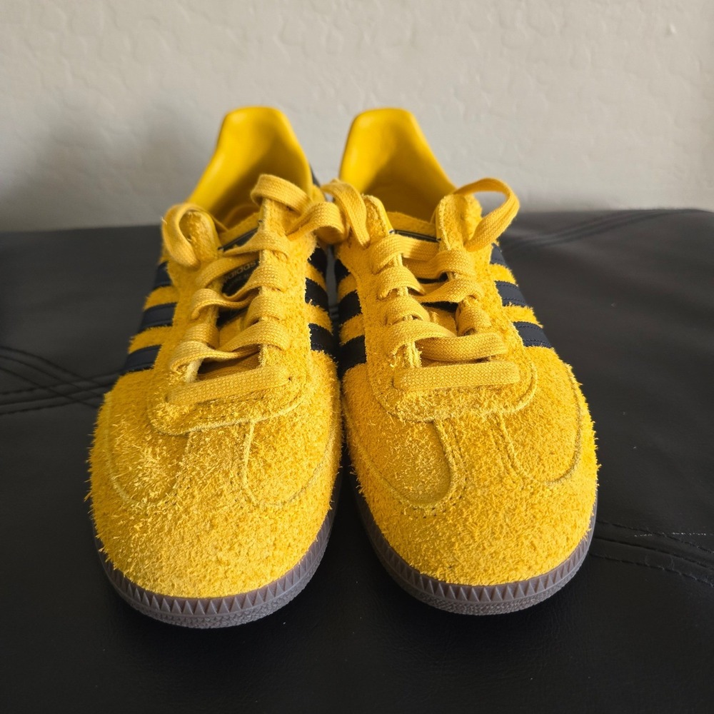 Adidas Originals Samba OG Sneakers Yellow black Size 6.5 Retro Preppy Streetwear - Picture 10 of 11